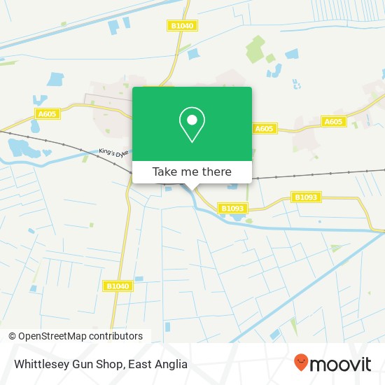 Whittlesey Gun Shop map