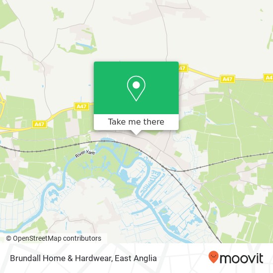 Brundall Home & Hardwear map