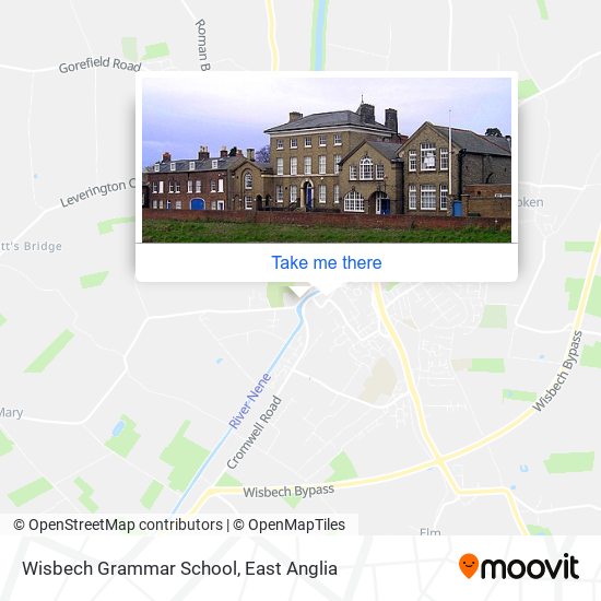 Wisbech Grammar School map