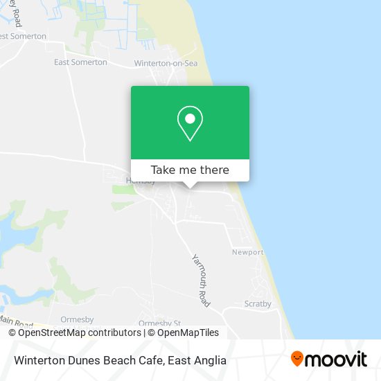 Winterton Dunes Beach Cafe map