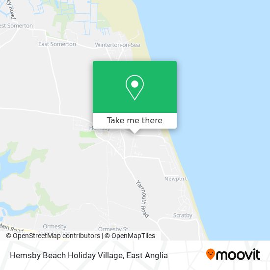Hemsby Beach Holiday Village map