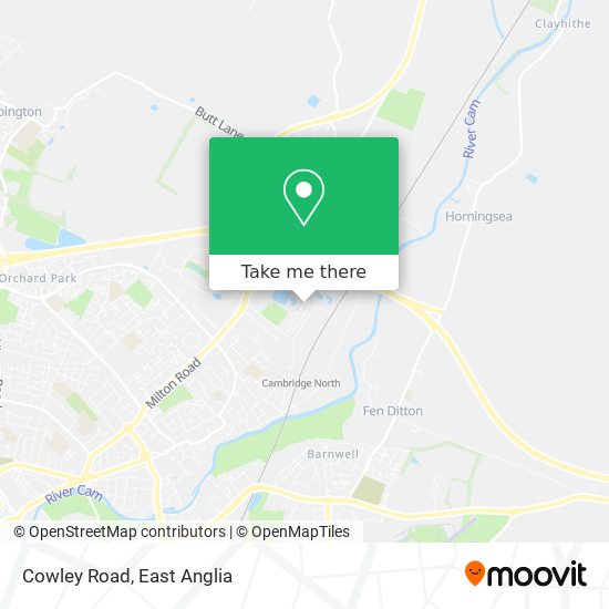 Cowley Road map