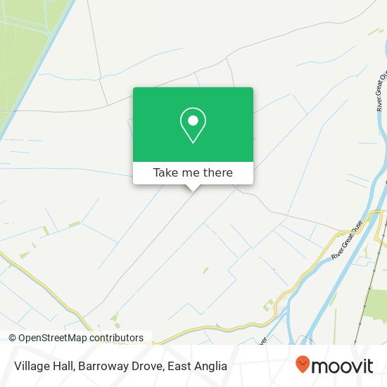 Village Hall, Barroway Drove map