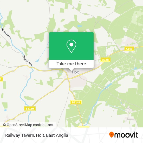 Railway Tavern, Holt map