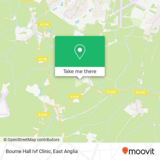 Bourne Hall Ivf Clinic map