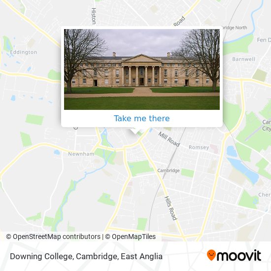 Downing College, Cambridge map