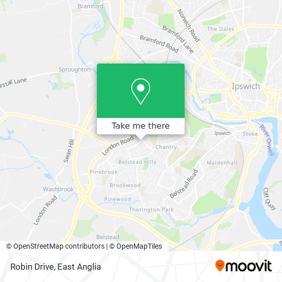 Robin Drive map