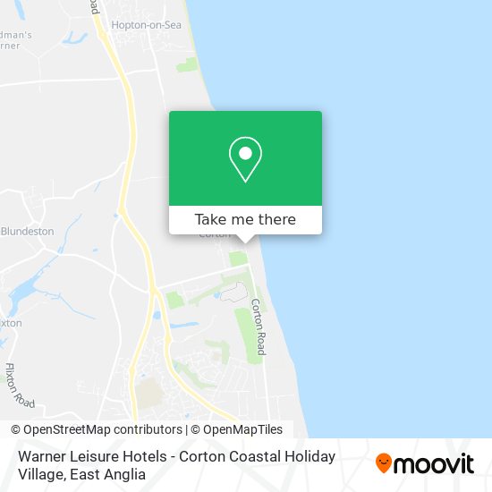 Warner Leisure Hotels - Corton Coastal Holiday Village map