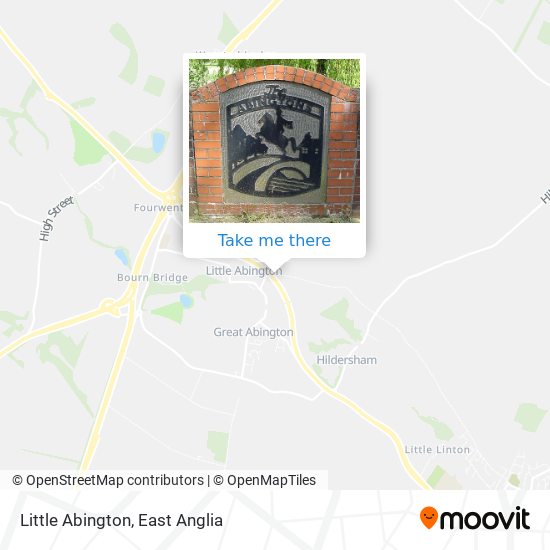 Little Abington map