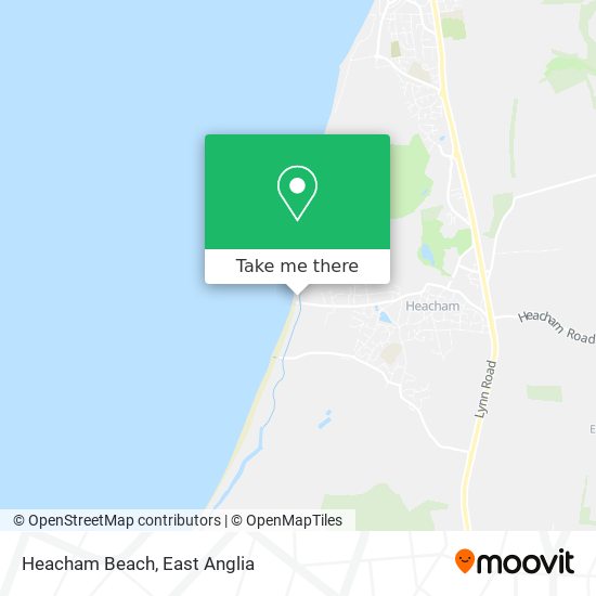 Heacham Beach map