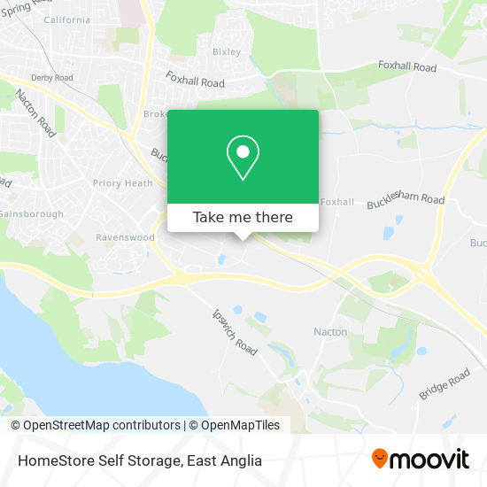 HomeStore Self Storage map