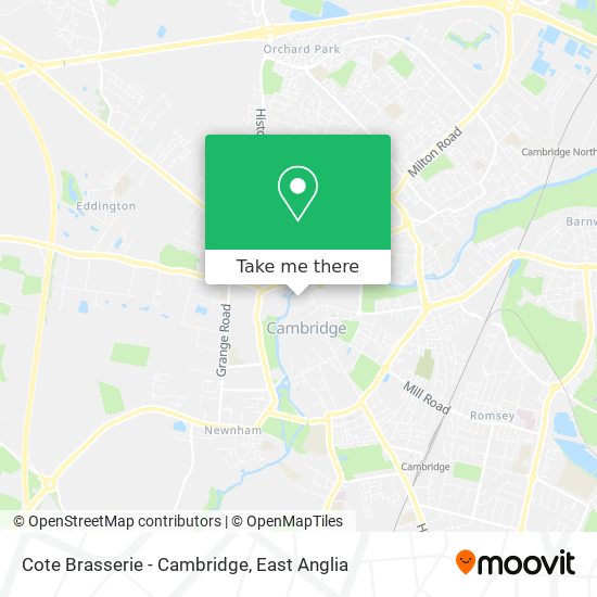 Cote Brasserie - Cambridge map