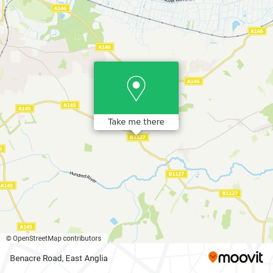 Benacre Road map