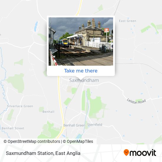 Saxmundham Station map