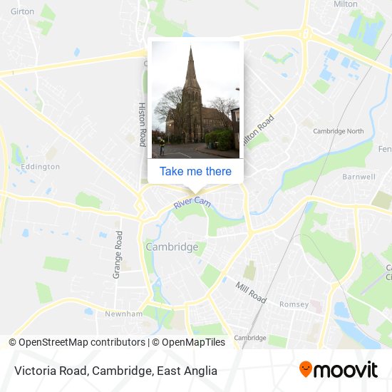 Victoria Road, Cambridge map