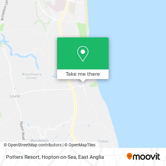 Potters Resort, Hopton-on-Sea map
