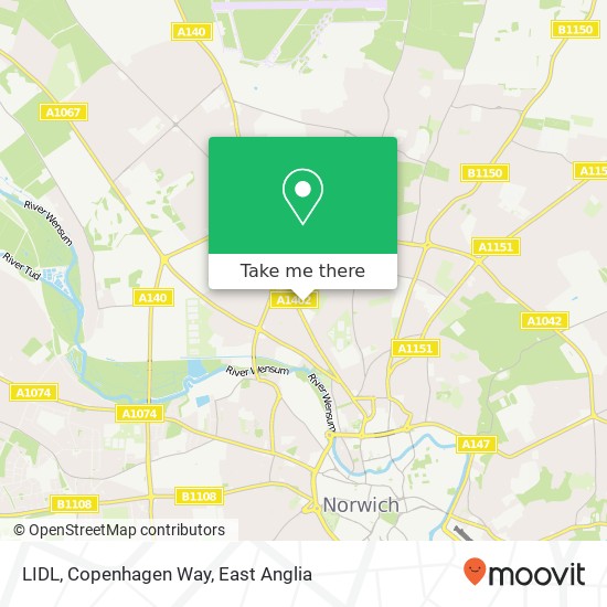 LIDL, Copenhagen Way map
