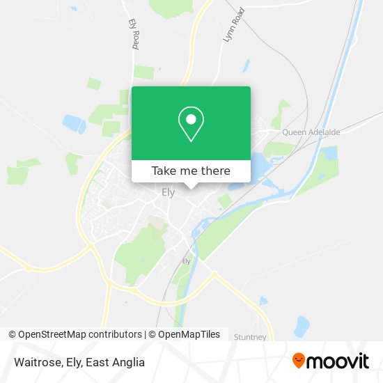 Waitrose, Ely map