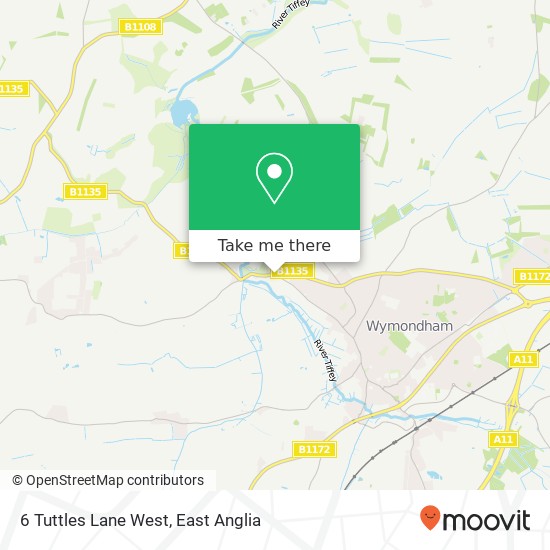 6 Tuttles Lane West map