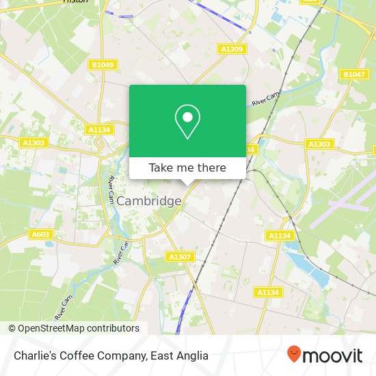 Charlie's Coffee Company map