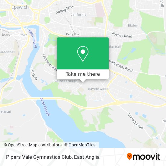 Pipers Vale Gymnastics Club map