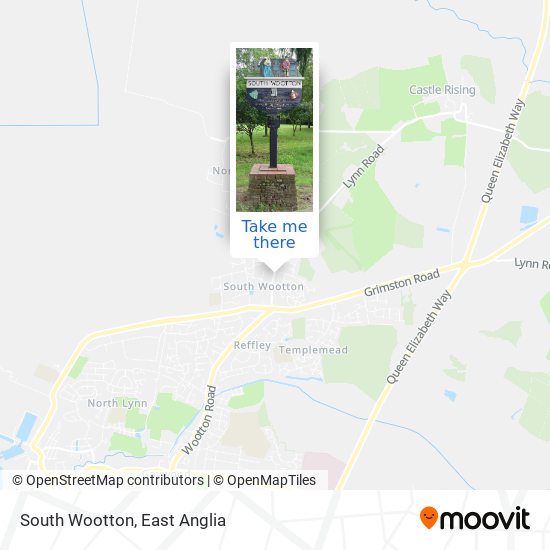 South Wootton map