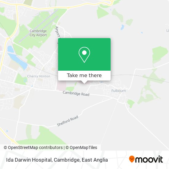 Ida Darwin Hospital, Cambridge map