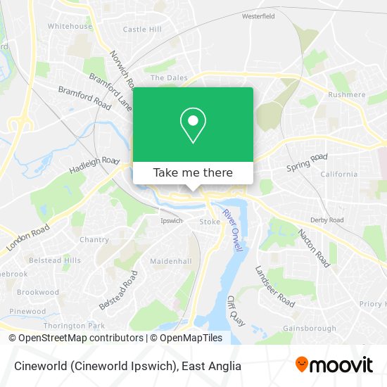 Cineworld (Cineworld Ipswich) map