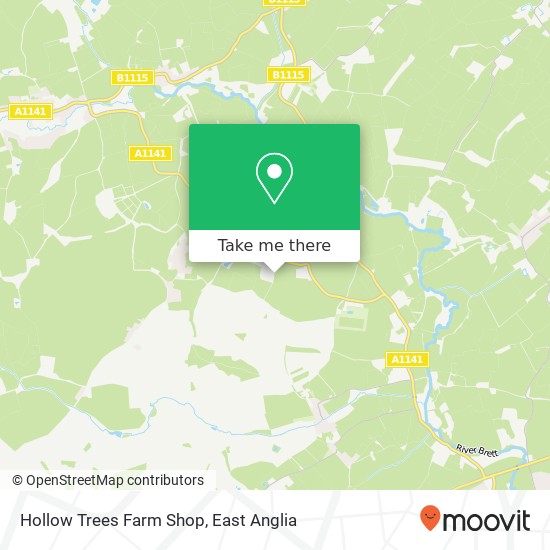 Hollow Trees Farm Shop map