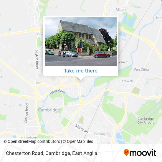 Chesterton Road, Cambridge map