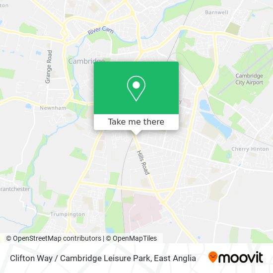 Clifton Way / Cambridge Leisure Park map