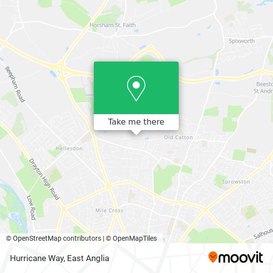 Hurricane Way map