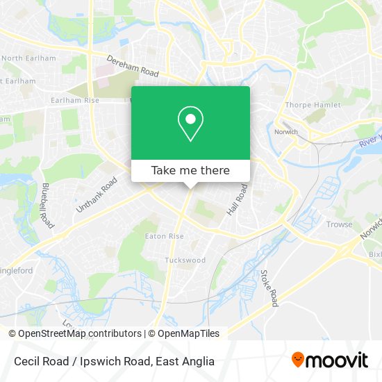 Cecil Road / Ipswich Road map