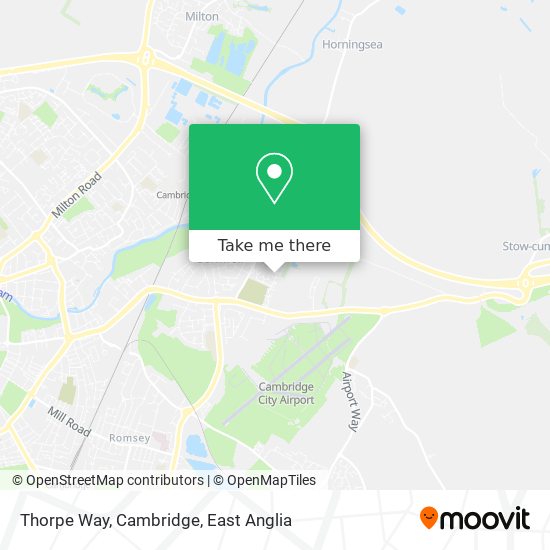 Thorpe Way, Cambridge map
