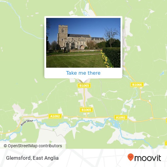 Glemsford map