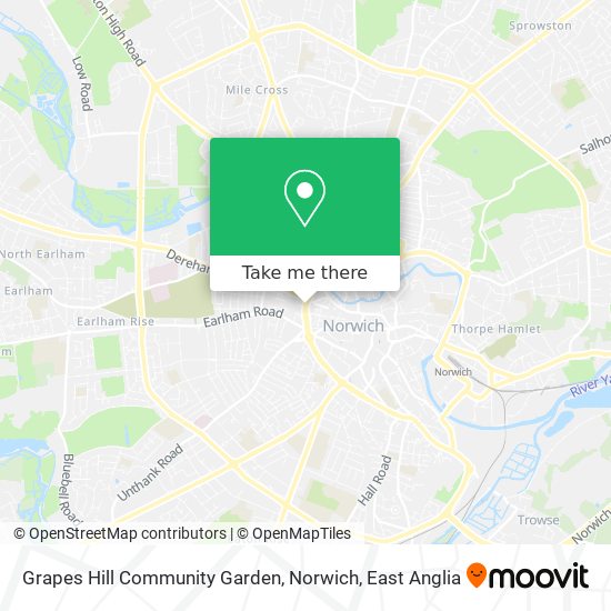 Grapes Hill Community Garden, Norwich map