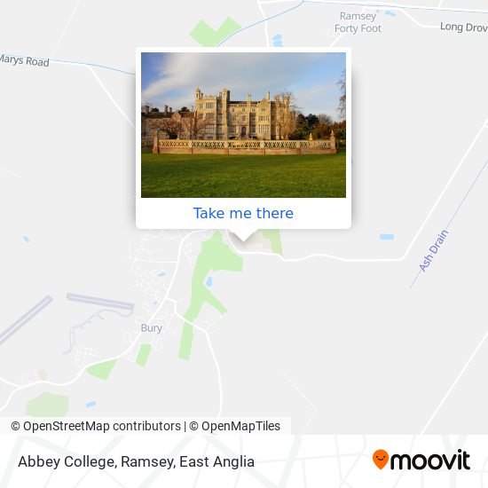 Abbey College, Ramsey map