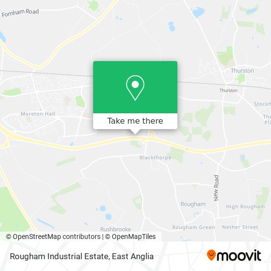 Rougham Industrial Estate map