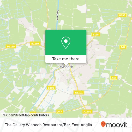 The Gallery Wisbech Restaurant / Bar map