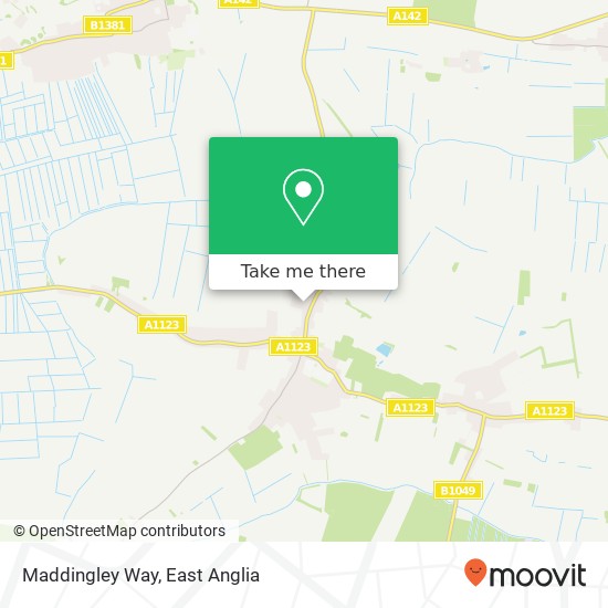 Maddingley Way map