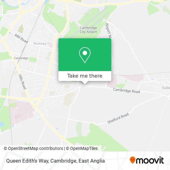 Queen Edith's Way, Cambridge map