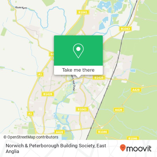 Norwich & Peterborough Building Society map