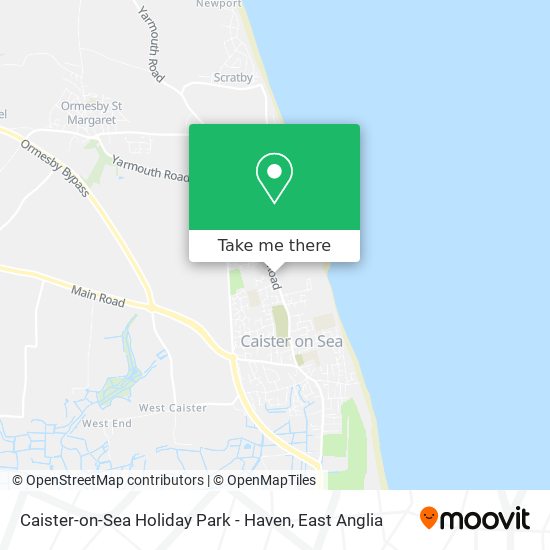 Caister-on-Sea Holiday Park - Haven map