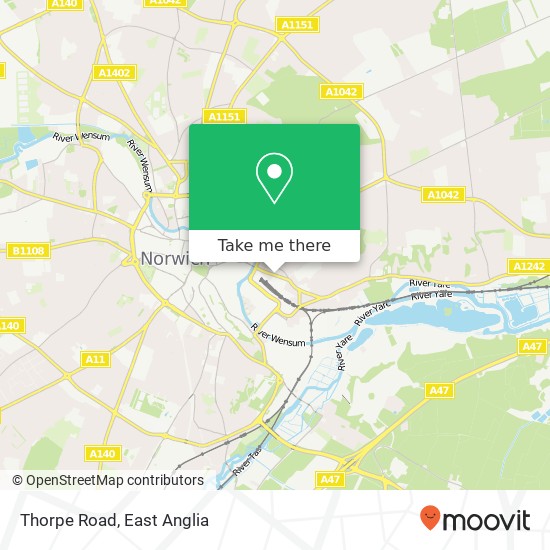 Thorpe Road map