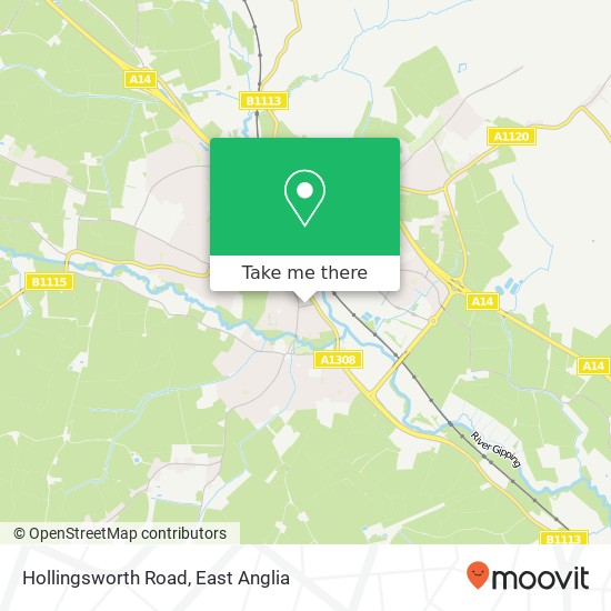 Hollingsworth Road map