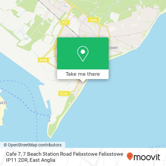 Cafe 7, 7 Beach Station Road Felixstowe Felixstowe IP11 2DR map