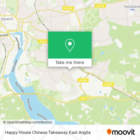 Happy House Chinese Takeaway map