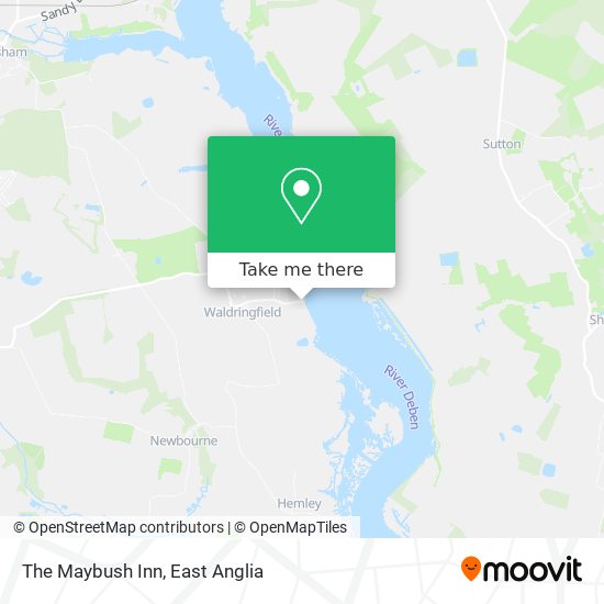 The Maybush Inn map