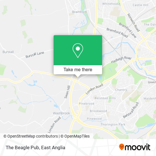 The Beagle Pub map