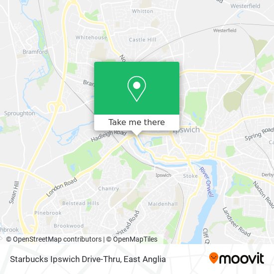 Starbucks Ipswich Drive-Thru map